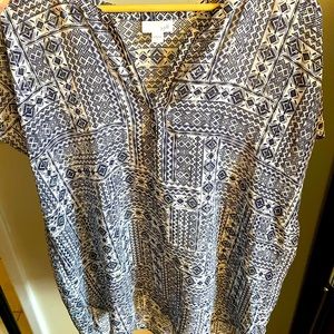 J. Jill Breezy Blue Blouse